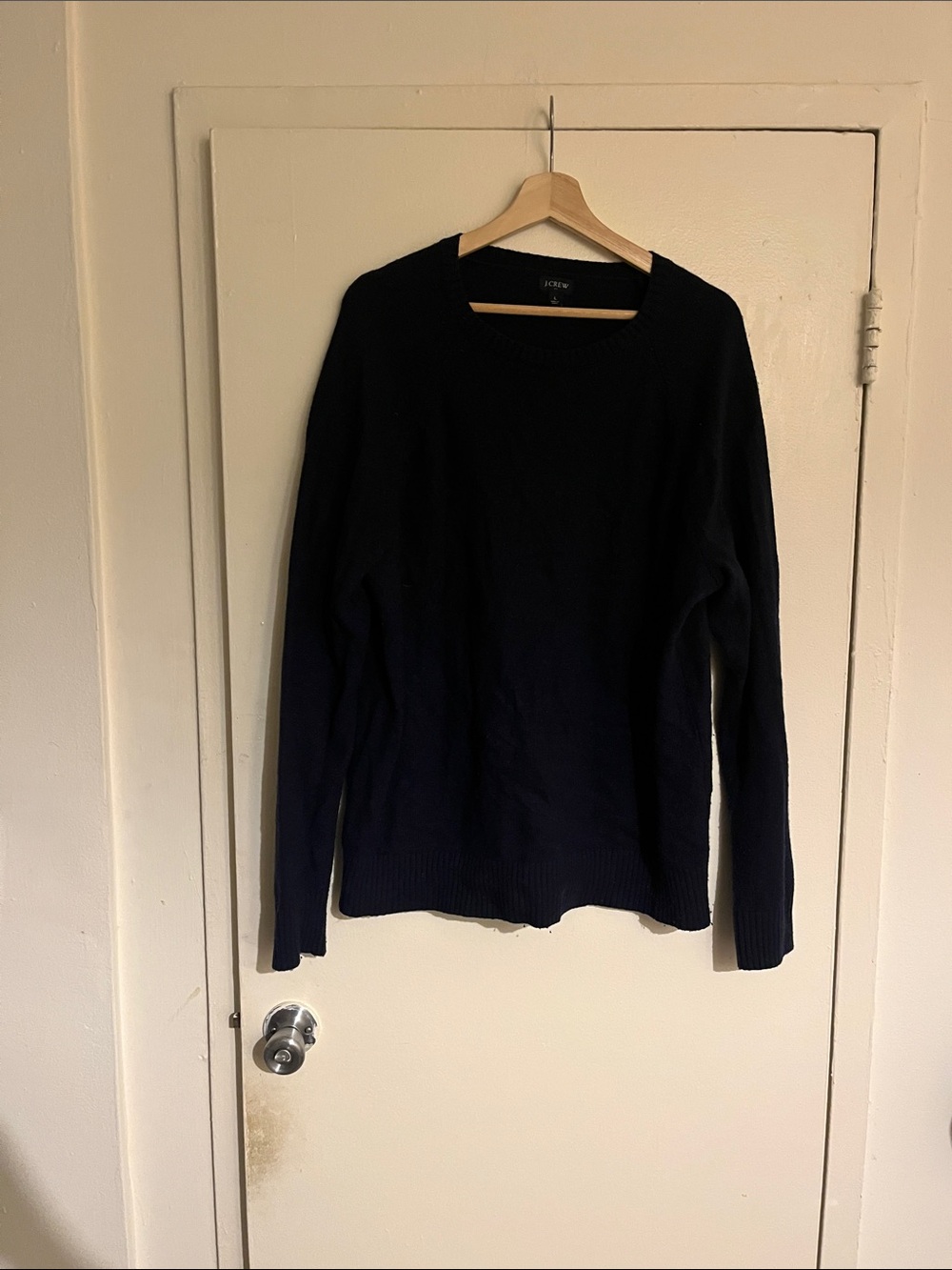 J. Crew Factory Men's Navy Crewneck Sweater